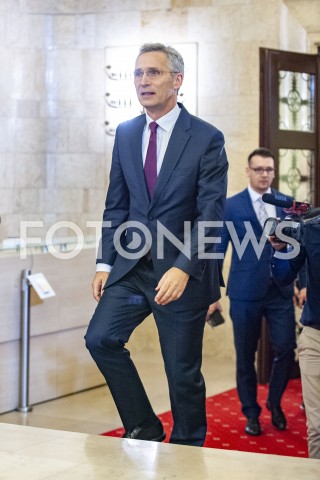  07.03.2019 WARSZAWA<br />
SPOTKANIE PREMIERA Z SEKRETARZEM GENERALNYM NATO<br />
N/Z JENS STOLTENBERG<br />
 