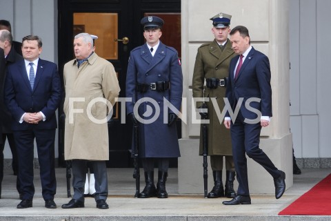  07.03.2019 WARSZAWA <br />
ODPRAWA KADRY KIEROWNICZEJ MON I SIL ZBROJNYCH RP<br />
N/Z MARIUSZ BLASZCZAK WOJCIECH SKURKIEWICZ MAREK LAPINSKI<br />
 