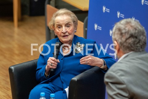 Spotkanie z byłą sekretarz stanu USA Madeleine Albright w Warszawie