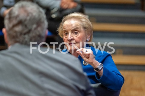  08.03.2019 WARSZAWA<br />
SPOTKANIE Z BYLA SEKRETARZ STANU USA MADELEINE ALBRIGHT <br />
N/Z MADELEINE ALBRIGHT<br />
 