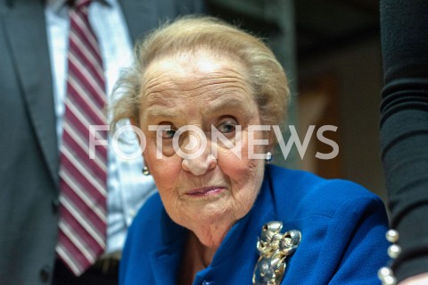  08.03.2019 WARSZAWA<br />
SPOTKANIE Z BYLA SEKRETARZ STANU USA MADELEINE ALBRIGHT <br />
N/Z MADELEINE ALBRIGHT<br />
 