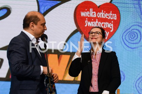  08.03.2019 GDANSK<br />
KONFERENCJA WIELKIEJ ORKIESTRY SWIATECZNEJ POMOCY W GDANSKU<br />
N/Z BASIL KERSKI ALEKSANDRA DULKIEWICZ<br />
 