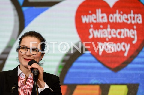  08.03.2019 GDANSK<br />
KONFERENCJA WIELKIEJ ORKIESTRY SWIATECZNEJ POMOCY W GDANSKU<br />
N/Z ALEKSANDRA DULKIEWICZ<br />
 