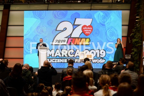  08.03.2019 GDANSK<br />
KONFERENCJA WIELKIEJ ORKIESTRY SWIATECZNEJ POMOCY W GDANSKU<br />
N/Z JERZY OWSIAK<br />
 