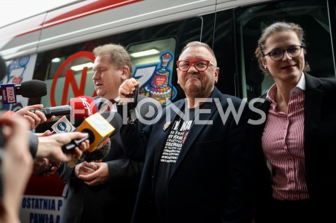  08.03.2019 GDANSK<br />
KONFERENCJA WIELKIEJ ORKIESTRY SWIATECZNEJ POMOCY W GDANSKU<br />
N/Z JERZY OWSIAK ALEKSANDRA DULKIEWICZ<br />
 