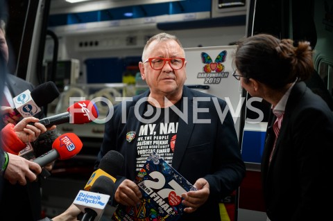  08.03.2019 GDANSK<br />
KONFERENCJA WIELKIEJ ORKIESTRY SWIATECZNEJ POMOCY W GDANSKU<br />
N/Z JERZY OWSIAK<br />
 