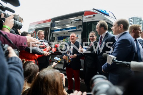  08.03.2019 GDANSK<br />
KONFERENCJA WIELKIEJ ORKIESTRY SWIATECZNEJ POMOCY W GDANSKU<br />
N/Z JERZY OWSIAK ALEKSANDRA DULKIEWICZ MIECZYSLAW STRUK BASIL KERSKI<br />
 