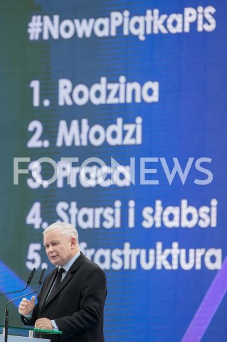  09.03.2019 JASIONKA <br />
REGIONALNA KONWENCJA PIS <br />
N/Z JAROSLAW KACZYNSKI NAPIS NOWA PIATKA PIS KACZYNSKIEGO MORAWIECKIEGO<br />
 