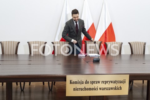  12.03.2019 WARSZAWA<br />
KONFERENCJA KOMISJI WERYFIKACYJNEJ DS REPRYWATYZACJI NIERUCHOMOSCI WARSZAWSKICH<br />
N/Z PATRYK JAKI<br />
 