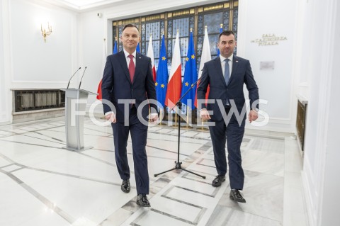  14.03.2019 WARSZAWA SEJM<br />
POSIEDZENIE SEJMU<br />
N/Z PREZYDENT ANDRZEJ DUDA BLAZEJ SPYCHALSKI<br />
 