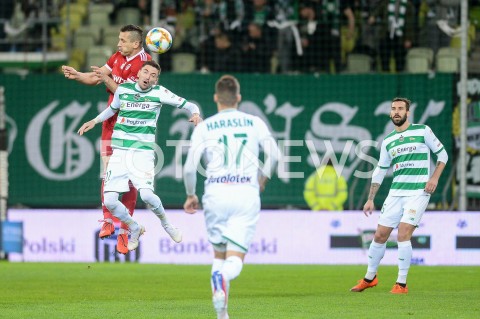  29.03.2019 GDANSK<br />
PILKA NOZNA - LOTTO EKSTRAKLASA SEZON 2018/2019<br />
MECZ LECHIA GDANSK - PIAST GLIWICE<br />
N/Z TOMASZ JODLOWIEC FILIP MLADENOVIC<br />
 