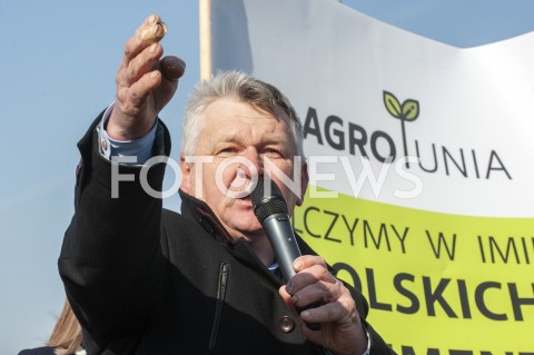  03.04.2019 WARSZAWA<br />
PROTEST ROLNIKOW AGROUNII<br />
N/Z KRZYSZTOF TOLWINSKI<br />
 