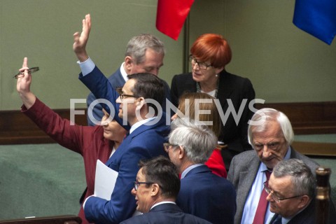  04.04.2019 WARSZAWA SEJM<br />POSIEDZENIE SEJMU<br />N/Z PREMIER MATEUSZ MORAWIECKI BEATA SZYDLO ELZBIETA RAFALSKA RYSZARD TERLECKI MAREK AST<br /> 
