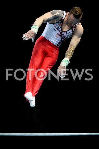  10.04.2019 SZCZECIN<br />
8. MISTRZOSTWA EUROPY W GIMNASTYCE SPORTOWEJ KOBIET I MEZCZYZN<br />
DZIEN 1 - KWALIFIKACJE MEZCZYZN<br />
8th European Championships in Artistic Gymnastics<br />
Day 1 - Men Qualifications<br />
N/Z LUKASZ BORKOWSKI<br />
 