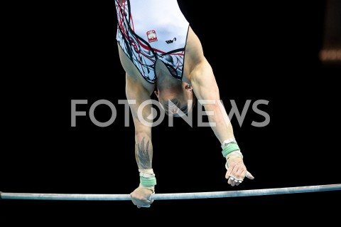  10.04.2019 SZCZECIN<br />
8. MISTRZOSTWA EUROPY W GIMNASTYCE SPORTOWEJ KOBIET I MEZCZYZN<br />
DZIEN 1 - KWALIFIKACJE MEZCZYZN<br />
8th European Championships in Artistic Gymnastics<br />
Day 1 - Men Qualifications<br />
N/Z LUKASZ BORKOWSKI<br />
 