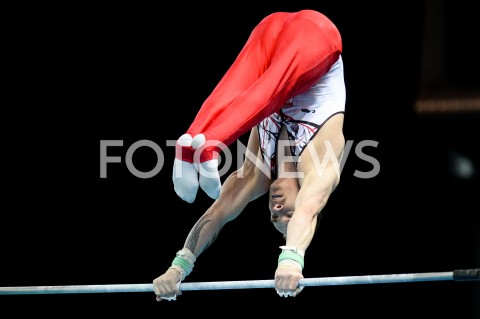  10.04.2019 SZCZECIN<br />
8. MISTRZOSTWA EUROPY W GIMNASTYCE SPORTOWEJ KOBIET I MEZCZYZN<br />
DZIEN 1 - KWALIFIKACJE MEZCZYZN<br />
8th European Championships in Artistic Gymnastics<br />
Day 1 - Men Qualifications<br />
N/Z LUKASZ BORKOWSKI<br />
 