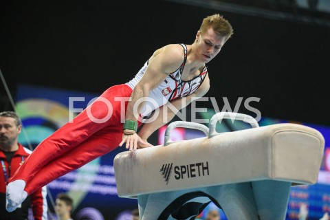  10.04.2019 SZCZECIN<br />
8. MISTRZOSTWA EUROPY W GIMNASTYCE SPORTOWEJ KOBIET I MEZCZYZN<br />
DZIEN 1 - KWALIFIKACJE MEZCZYZN<br />
8th European Championships in Artistic Gymnastics<br />
Day 1 - Men Qualifications<br />
N/Z PIOTR WIECZOREK<br />
 