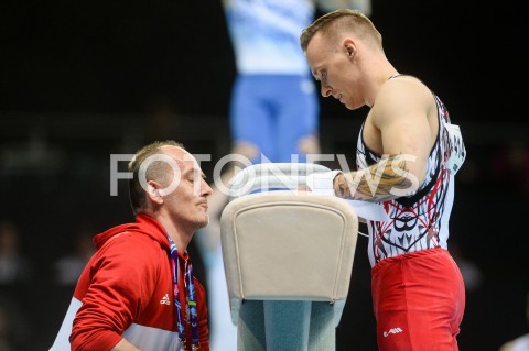  10.04.2019 SZCZECIN<br />
8. MISTRZOSTWA EUROPY W GIMNASTYCE SPORTOWEJ KOBIET I MEZCZYZN<br />
DZIEN 1 - KWALIFIKACJE MEZCZYZN<br />
8th European Championships in Artistic Gymnastics<br />
Day 1 - Men Qualifications<br />
N/Z PIOTR MIKOLAJEK LUKASZ BORKOWSKI<br />
 