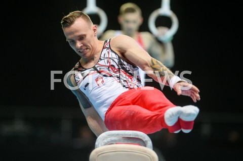  10.04.2019 SZCZECIN<br />
8. MISTRZOSTWA EUROPY W GIMNASTYCE SPORTOWEJ KOBIET I MEZCZYZN<br />
DZIEN 1 - KWALIFIKACJE MEZCZYZN<br />
8th European Championships in Artistic Gymnastics<br />
Day 1 - Men Qualifications<br />
N/Z LUKASZ BORKOWSKI<br />
 