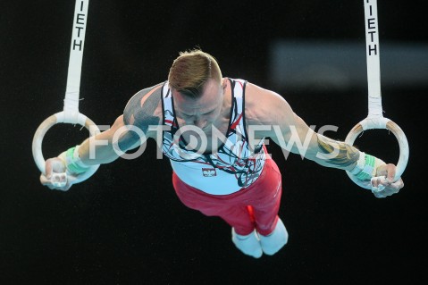  10.04.2019 SZCZECIN<br />
8. MISTRZOSTWA EUROPY W GIMNASTYCE SPORTOWEJ KOBIET I MEZCZYZN<br />
DZIEN 1 - KWALIFIKACJE MEZCZYZN<br />
8th European Championships in Artistic Gymnastics<br />
Day 1 - Men Qualifications<br />
N/Z LUKASZ BORKOWSKI<br />
 