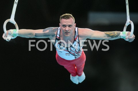  10.04.2019 SZCZECIN<br />
8. MISTRZOSTWA EUROPY W GIMNASTYCE SPORTOWEJ KOBIET I MEZCZYZN<br />
DZIEN 1 - KWALIFIKACJE MEZCZYZN<br />
8th European Championships in Artistic Gymnastics<br />
Day 1 - Men Qualifications<br />
N/Z LUKASZ BORKOWSKI<br />
 