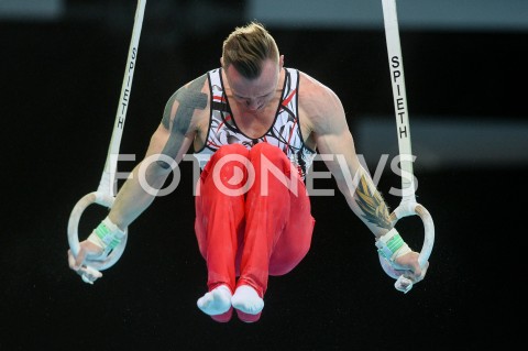  10.04.2019 SZCZECIN<br />
8. MISTRZOSTWA EUROPY W GIMNASTYCE SPORTOWEJ KOBIET I MEZCZYZN<br />
DZIEN 1 - KWALIFIKACJE MEZCZYZN<br />
8th European Championships in Artistic Gymnastics<br />
Day 1 - Men Qualifications<br />
N/Z LUKASZ BORKOWSKI<br />
 