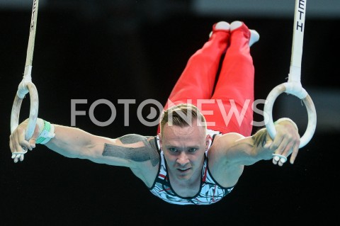  10.04.2019 SZCZECIN<br />
8. MISTRZOSTWA EUROPY W GIMNASTYCE SPORTOWEJ KOBIET I MEZCZYZN<br />
DZIEN 1 - KWALIFIKACJE MEZCZYZN<br />
8th European Championships in Artistic Gymnastics<br />
Day 1 - Men Qualifications<br />
N/Z LUKASZ BORKOWSKI<br />
 