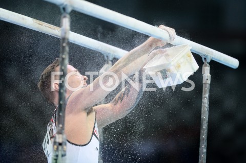  10.04.2019 SZCZECIN<br />
8. MISTRZOSTWA EUROPY W GIMNASTYCE SPORTOWEJ KOBIET I MEZCZYZN<br />
DZIEN 1 - KWALIFIKACJE MEZCZYZN<br />
8th European Championships in Artistic Gymnastics<br />
Day 1 - Men Qualifications<br />
N/Z LUKASZ BORKOWSKI<br />
 