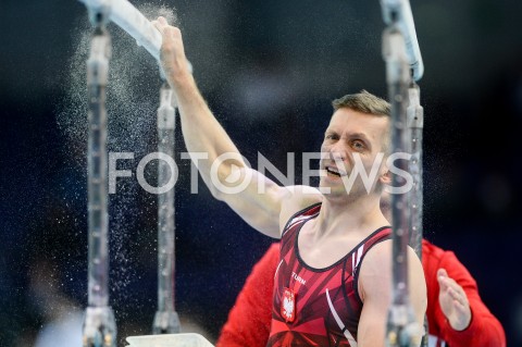  10.04.2019 SZCZECIN<br />
8. MISTRZOSTWA EUROPY W GIMNASTYCE SPORTOWEJ KOBIET I MEZCZYZN<br />
DZIEN 1 - KWALIFIKACJE MEZCZYZN<br />
8th European Championships in Artistic Gymnastics<br />
Day 1 - Men Qualifications<br />
N/Z ROMAN KULESZA<br />
 