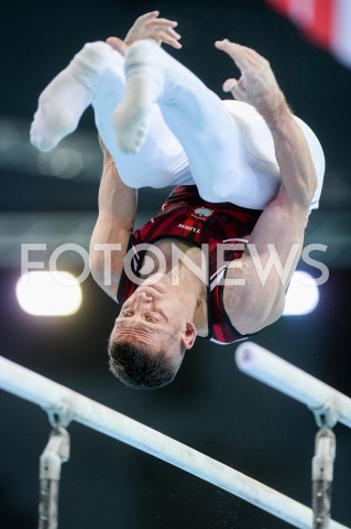  10.04.2019 SZCZECIN<br />
8. MISTRZOSTWA EUROPY W GIMNASTYCE SPORTOWEJ KOBIET I MEZCZYZN<br />
DZIEN 1 - KWALIFIKACJE MEZCZYZN<br />
8th European Championships in Artistic Gymnastics<br />
Day 1 - Men Qualifications<br />
N/Z ROMAN KULESZA<br />
 