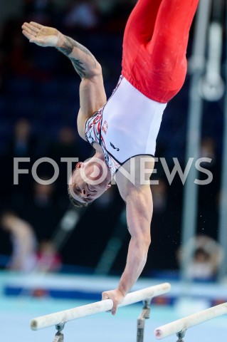  10.04.2019 SZCZECIN<br />
8. MISTRZOSTWA EUROPY W GIMNASTYCE SPORTOWEJ KOBIET I MEZCZYZN<br />
DZIEN 1 - KWALIFIKACJE MEZCZYZN<br />
8th European Championships in Artistic Gymnastics<br />
Day 1 - Men Qualifications<br />
N/Z LUKASZ BORKOWSKI<br />
 