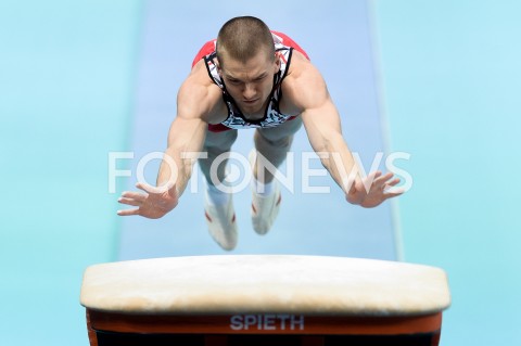  10.04.2019 SZCZECIN<br />
8. MISTRZOSTWA EUROPY W GIMNASTYCE SPORTOWEJ KOBIET I MEZCZYZN<br />
DZIEN 1 - KWALIFIKACJE MEZCZYZN<br />
8th European Championships in Artistic Gymnastics<br />
Day 1 - Men Qualifications<br />
N/Z FILIP SASNAL<br />
 