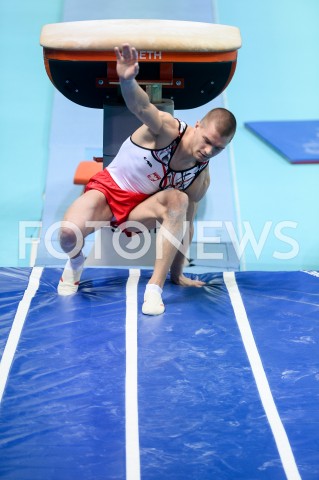  10.04.2019 SZCZECIN<br />
8. MISTRZOSTWA EUROPY W GIMNASTYCE SPORTOWEJ KOBIET I MEZCZYZN<br />
DZIEN 1 - KWALIFIKACJE MEZCZYZN<br />
8th European Championships in Artistic Gymnastics<br />
Day 1 - Men Qualifications<br />
N/Z FILIP SASNAL<br />
 