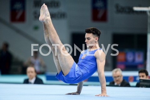  10.04.2019 SZCZECIN<br />
8. MISTRZOSTWA EUROPY W GIMNASTYCE SPORTOWEJ KOBIET I MEZCZYZN<br />
DZIEN 1 - KWALIFIKACJE MEZCZYZN<br />
8th European Championships in Artistic Gymnastics<br />
Day 1 - Men Qualifications<br />
N/Z PETAR VEFIC<br />
 