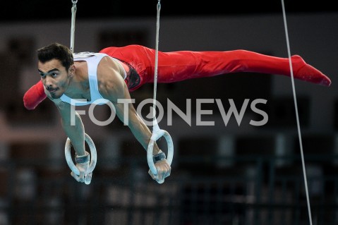  10.04.2019 SZCZECIN<br />
8. MISTRZOSTWA EUROPY W GIMNASTYCE SPORTOWEJ KOBIET I MEZCZYZN<br />
DZIEN 1 - KWALIFIKACJE MEZCZYZN<br />
8th European Championships in Artistic Gymnastics<br />
Day 1 - Men Qualifications<br />
N/Z FERHAT ARICAN<br />
 