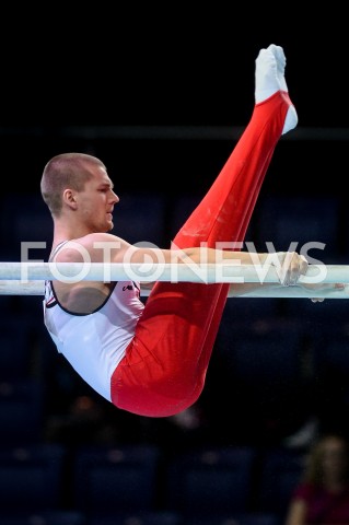  10.04.2019 SZCZECIN<br />
8. MISTRZOSTWA EUROPY W GIMNASTYCE SPORTOWEJ KOBIET I MEZCZYZN<br />
DZIEN 1 - KWALIFIKACJE MEZCZYZN<br />
8th European Championships in Artistic Gymnastics<br />
Day 1 - Men Qualifications<br />
N/Z FILIP SASNAL<br />
 