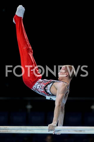  10.04.2019 SZCZECIN<br />
8. MISTRZOSTWA EUROPY W GIMNASTYCE SPORTOWEJ KOBIET I MEZCZYZN<br />
DZIEN 1 - KWALIFIKACJE MEZCZYZN<br />
8th European Championships in Artistic Gymnastics<br />
Day 1 - Men Qualifications<br />
N/Z FILIP SASNAL<br />
 