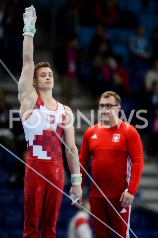  10.04.2019 SZCZECIN<br />
8. MISTRZOSTWA EUROPY W GIMNASTYCE SPORTOWEJ KOBIET I MEZCZYZN<br />
DZIEN 1 - KWALIFIKACJE MEZCZYZN<br />
8th European Championships in Artistic Gymnastics<br />
Day 1 - Men Qualifications<br />
N/Z PAWEL KASKOW LESZEK BLANIK<br />
 