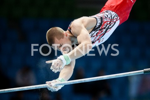  10.04.2019 SZCZECIN<br />
8. MISTRZOSTWA EUROPY W GIMNASTYCE SPORTOWEJ KOBIET I MEZCZYZN<br />
DZIEN 1 - KWALIFIKACJE MEZCZYZN<br />
8th European Championships in Artistic Gymnastics<br />
Day 1 - Men Qualifications<br />
N/Z FILIP SASNAL<br />
 