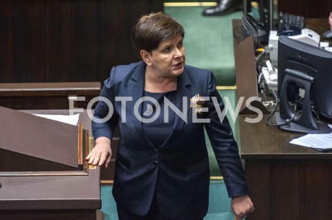 12.04.2019 WARSZAWA SEJM<br />POSIEDZENIE SEJMU<br />N/Z BEATA SZYDLO<br /> 
