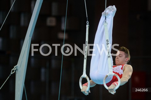  12.04.2019 SZCZECIN<br />
8. MISTRZOSTWA EUROPY W GIMNASTYCE SPORTOWEJ KOBIET I MEZCZYZN<br />
DZIEN 3 - FINAL WIELOBOJU MEZCZYZN<br />
8th European Championships in Artistic Gymnastics<br />
Day 3 - Men's All Around Final<br />
N/Z CHRISTIAN BAUMANN (SUI)<br />
 