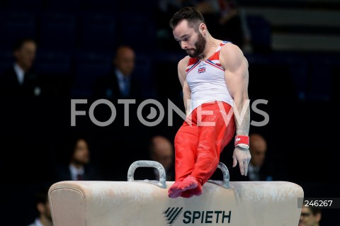  12.04.2019 SZCZECIN<br />
8. MISTRZOSTWA EUROPY W GIMNASTYCE SPORTOWEJ KOBIET I MEZCZYZN<br />
DZIEN 3 - FINAL WIELOBOJU MEZCZYZN<br />
8th European Championships in Artistic Gymnastics<br />
Day 3 - Men's All Around Final<br />
N/Z JAMES HALL (GBR)<br />
 