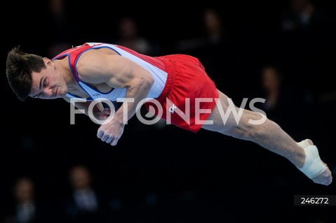  12.04.2019 SZCZECIN<br />
8. MISTRZOSTWA EUROPY W GIMNASTYCE SPORTOWEJ KOBIET I MEZCZYZN<br />
DZIEN 3 - FINAL WIELOBOJU MEZCZYZN<br />
8th European Championships in Artistic Gymnastics<br />
Day 3 - Men's All Around Final<br />
N/Z ARTUR DALALOYAN (RUS)<br />
 