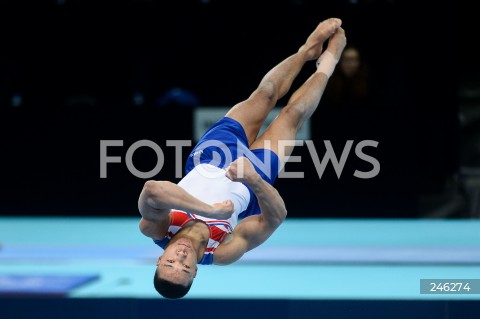  12.04.2019 SZCZECIN<br />
8. MISTRZOSTWA EUROPY W GIMNASTYCE SPORTOWEJ KOBIET I MEZCZYZN<br />
DZIEN 3 - FINAL WIELOBOJU MEZCZYZN<br />
8th European Championships in Artistic Gymnastics<br />
Day 3 - Men's All Around Final<br />
N/Z JOE FRASER (GBR)<br />
 