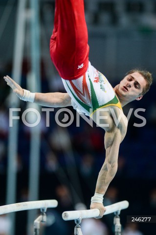  12.04.2019 SZCZECIN<br />
8. MISTRZOSTWA EUROPY W GIMNASTYCE SPORTOWEJ KOBIET I MEZCZYZN<br />
DZIEN 3 - FINAL WIELOBOJU MEZCZYZN<br />
8th European Championships in Artistic Gymnastics<br />
Day 3 - Men's All Around Final<br />
N/Z ROBERT TVOROGAL (LTU)<br />
 