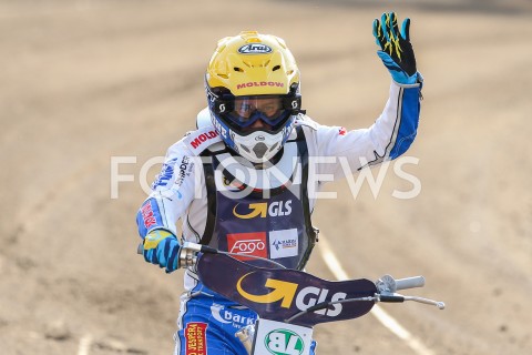  22.04.2019 RZESZOW <br />
ZUZEL SPEEDWAY ( STADION MIEJSKI W RZESZOWIE ) <br />
POLSKA - RESZTA SWIATA <br />
N/Z NICKI PEDERSEN SYLWETKA <br />
 