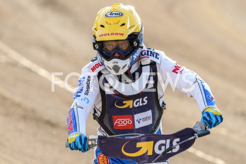  22.04.2019 RZESZOW <br />
ZUZEL SPEEDWAY ( STADION MIEJSKI W RZESZOWIE ) <br />
POLSKA - RESZTA SWIATA <br />
N/Z NICKI PEDERSEN SYLWETKA <br />
 