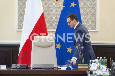  24.04.2019 WARSZAWA<br />
POSIEDZENIE RADY MINISTROW<br />
POSIEDZENIE RZADU<br />
N/Z PREMIER MATEUSZ MORAWIECKI<br />
 
