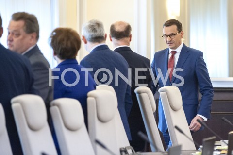  24.04.2019 WARSZAWA<br />
POSIEDZENIE RADY MINISTROW<br />
POSIEDZENIE RZADU<br />
N/Z PREMIER MATEUSZ MORAWIECKI<br />
 
