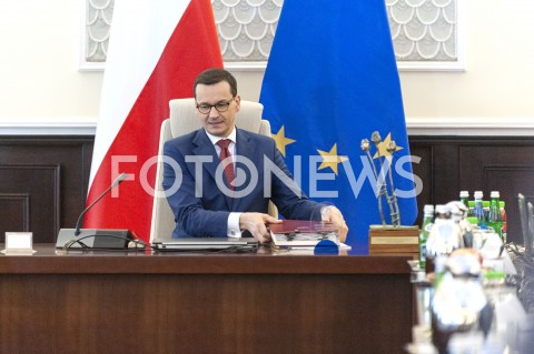  24.04.2019 WARSZAWA<br />
POSIEDZENIE RADY MINISTROW<br />
POSIEDZENIE RZADU<br />
N/Z PREMIER MATEUSZ MORAWIECKI<br />
 